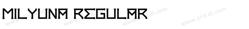 Milyuna Regular字体转换